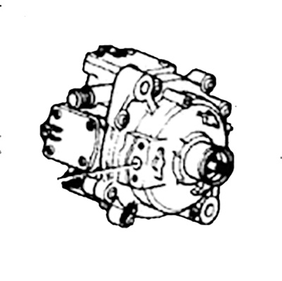  38800-PE0-033, 38800PE0033, AC Compressor for Honda Civic AAG/AAJ/AAL/AAH/AAK/AAM year 1984; CIVIC-CRX (AAF 1984)