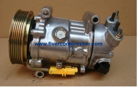 Automotive A/C Compressor 9659875780/SD6C12-1351F for Peugeot  308,Citroen C4