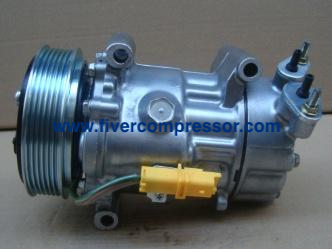 A/C Compressor 9655191680 SD6V12-1449 for Peugeot 1007/ Xsara Coupe