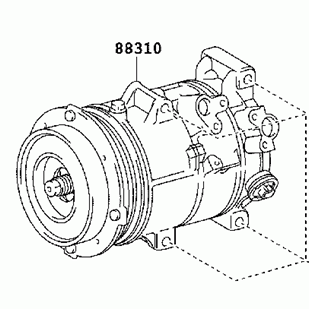 TOYOTA CAMRY/HYBRID ACV40 2006-2009 A/C Compressor 88310-06280