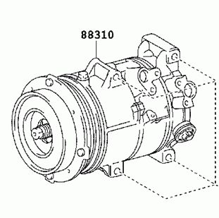 TOYOTA CAMRY ACV41 2006-2009 Compressor Air Conditioning 88310-06380