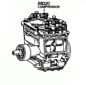 TOYOTA LAND CRUISER FJ55 1971-1975 Compressor Assy Cooler 88310-22040  88310-60040