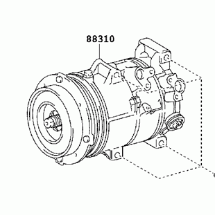 TOYOTA CAMRY ACV40 2006-2011 A/C Compressor 88310-06330