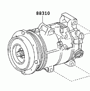 LEXUS ES240/350 ACV40 2009- A/C Compressor 88310-33250