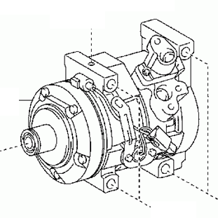 Toyota Tundra USK5- 2009- A/C Compressor 88320-0C130