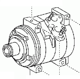 Toyota Scion TX ANT10 2004-2010 A/C Compressor 88320-21100