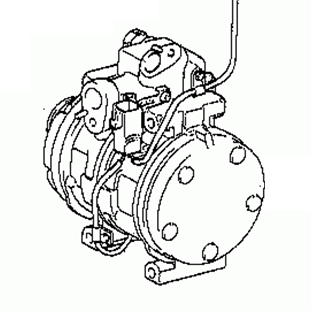 Toyota RAV4 SXA1- 1996-2000 Compressor Air Conditioning 88320-42070  88320-42050