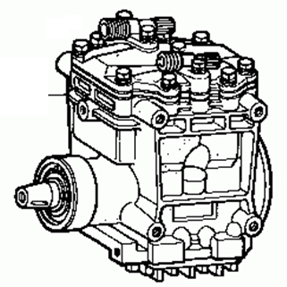 Toyota Crown MS135 1989-1991 Compressor Air Conditioning 88320-30530