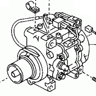 Toyota Corolla CP AE92 1987-1991 Toyota Tercel EL50/EL53  Toyota Paseo EL44/EL54 1994-1999 A/C Compressor 88320-12830  88320-12840,88320-16130,8832012840