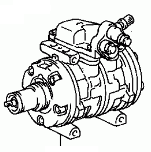 Toyota Celica ST16-/ST162 1985-1987 A/C Compressor 88320-20450  88320-20540
