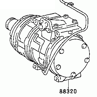 Toyota Camry SXV10 1993-1996 Compressor Air Conditioning 88320-33050