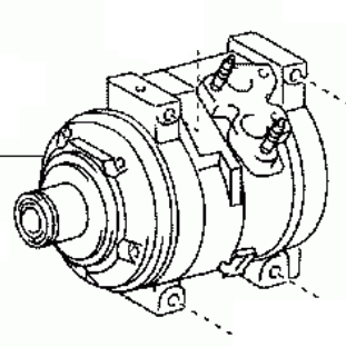 Toyota Camry ACV3-/ACU1-/ACU2-/ACV30 2001-2006 A/C Compressor 88320-48080