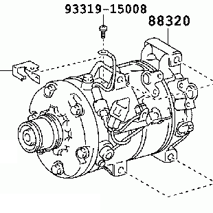 Toyota Avalon GSX30 2005-2007 Compressor Air Conditioning 88320-07110