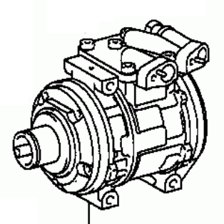TOYOTA TOWNACE/LITEACE CR41 1996-1998 A/C Compressor 88320-28270