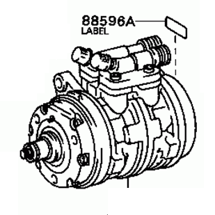 TOYOTA TERCEL AL20/25 1982-1987 Compressor Assy Cooler 88320-16040