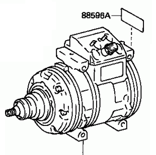TOYOTA SUPRA MA70 1986-1986 Compressor Assy Cooler 88320-14520