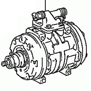TOYOTA LAND CRUISER RJ70 1984-1985 Compressor Assy Cooler 88320-60140