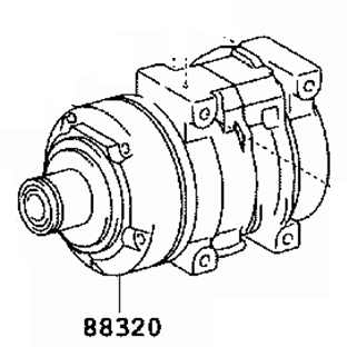 TOYOTA LAND CRUISER FJ75 1990-1990 A/C Compressor 88320-60400