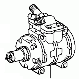 TOYOTA CORONA FR YT140 1986-1987 Compressor Air Conditioning 88320-20580