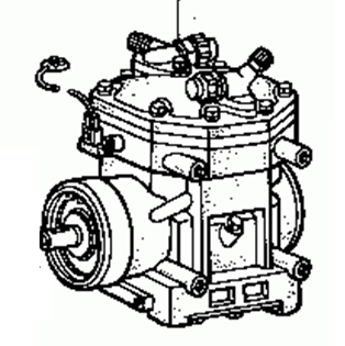 TOYOTA COROLLA/TRUENO TE47/51 1974-1977 Compressor Assy Cooler 88320-20150
