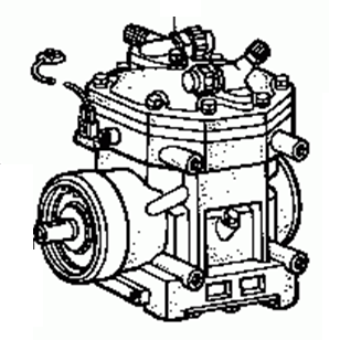 TOYOTA COROLLA/TRUENO KE50 1977-1977 A/C Compressor 88320-20140