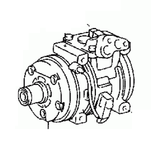 TOYOTA COROLLA ZZE12- 2001-2004 Compressor Assy Cooler 88320-02110