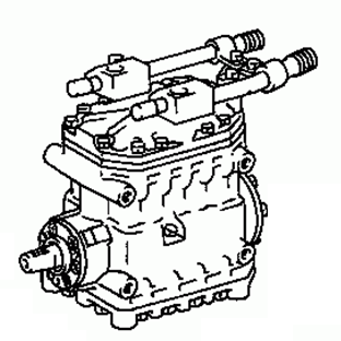 TOYOTA COASTER RB20 1984-1988 Compressor Air Conditioning 88320-36181 88320-36171