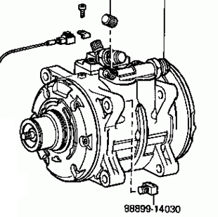 TOYOTA CELICA RA40 1977-1978 Compressor Air Conditioning 88320-14140