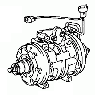 TOYOTA CAMRY SV10 1982-1986 Compressor Assy Cooler 88320-32020  88320-32060