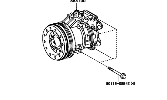 A/C Compressor88310-46020, 8831046020RAUM 