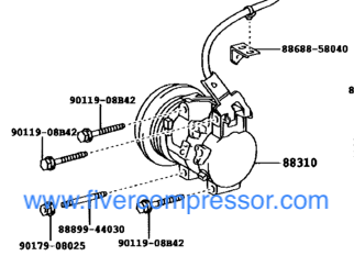 Compresor de aire acondionado 88310-58010  8831058010 88310-58011 8831058011    ALPHARD  VELLFIRE   ESTIMA  EMINA  LUCIDA