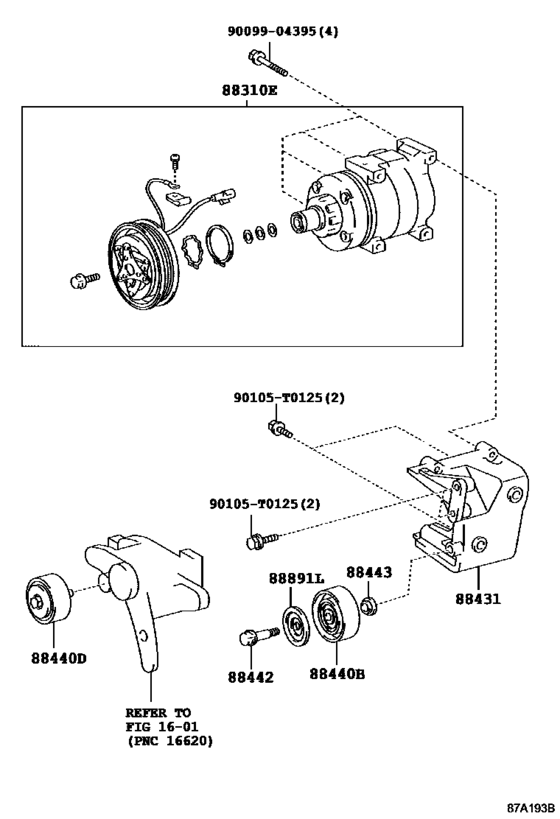 Auto AC Compressor Assy88310-0K310, 883100K310;88310-0K311, 883100K311INNOVA/ KIJANG/ REVO/ UNSER/ ZACE