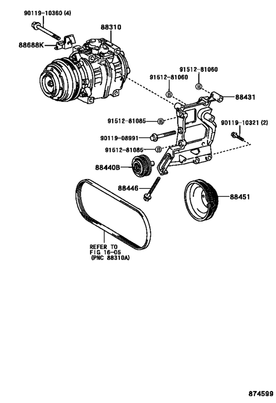 Compresseur de climatisation pour véhicule 88310-36890, 8831036890 COASTER 