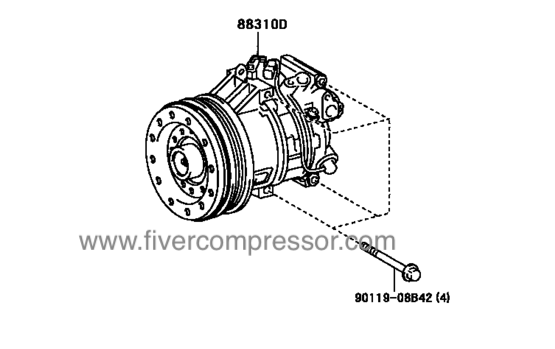 A/C Compressor for vehicle 88310-52290, 8831052290;88310-52291, 8831052291TOYOTA XA