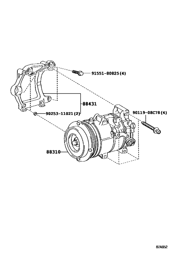 A/C Compressor for vehicle88310-33290, 8831033290；88310-06390, 8831006390 CAMRY  VISTA  AURION 