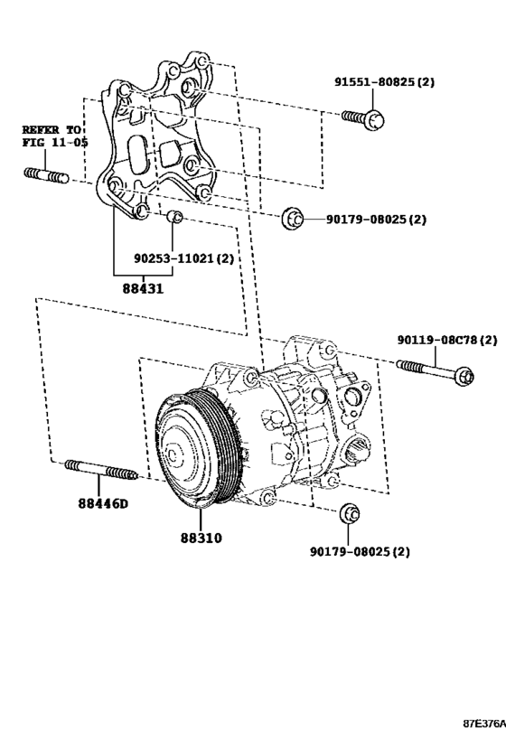 Compressor Assembly with W P 88310-78011, 8831078011LEXUS NX  AGZ10  2014-2018; AGZ15 2014-2018
