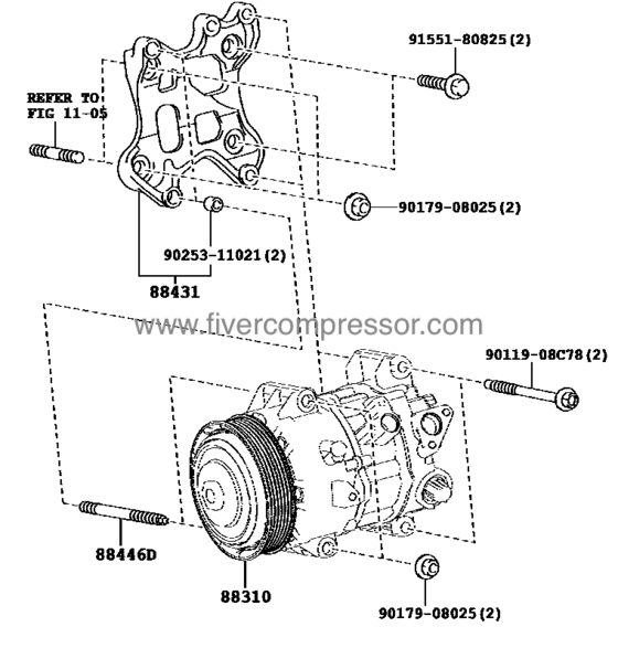 Auto AC Compressor Assy 88310-78021, 8831078021 LEXUS NX  AGZ10    2014-2018;   AGZ15     2014-2018