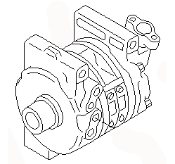 AC COMPRESSOR 92600-2J206 92600-2J205 92600-2J204 NISSAN ALMERA