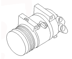 AC COMPRESSOR ASSY 92600-ZT00B 92600-ZL90B 92600-ZP80B NISSAN PATHFINDER